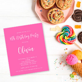 Festa de aniversário 10ª rosa a quente do script d