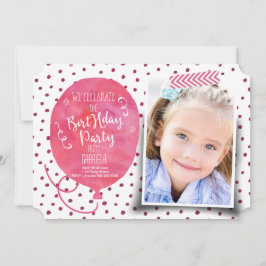 Festa de Aniversário Aquarela | Convites Menina