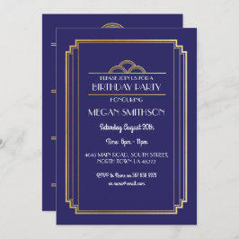 Festa de aniversário Art Deco Convite 1920 21 30 4