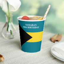 Festa de Aniversário Bahamiana Bandeira das Bahama