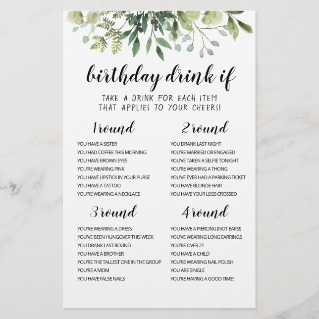 Festa de aniversário Beba Se Jogo for Cartão editá (Frente)