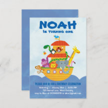 Festa de aniversário - Convite à Arca de Noah