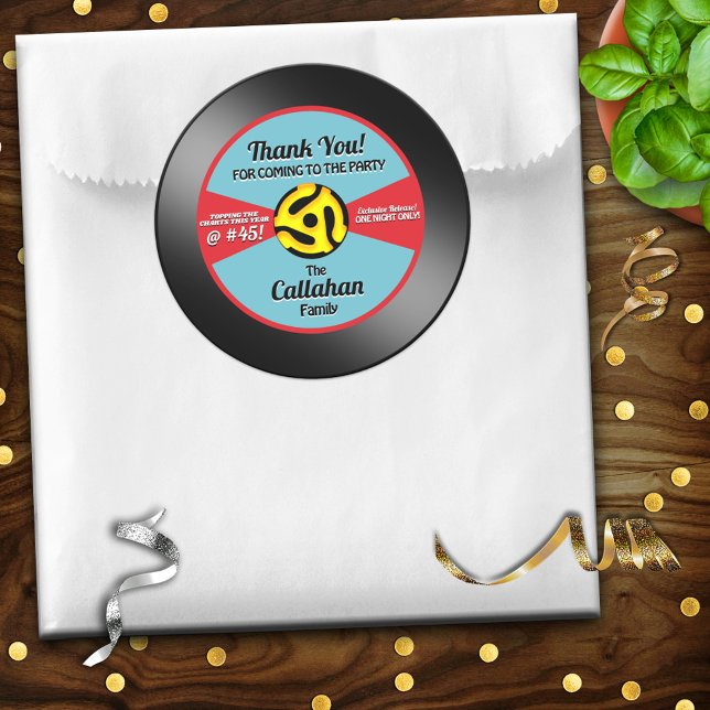 Festa de aniversário da etiqueta Vinyl 45 - Obriga (Criador carregado)