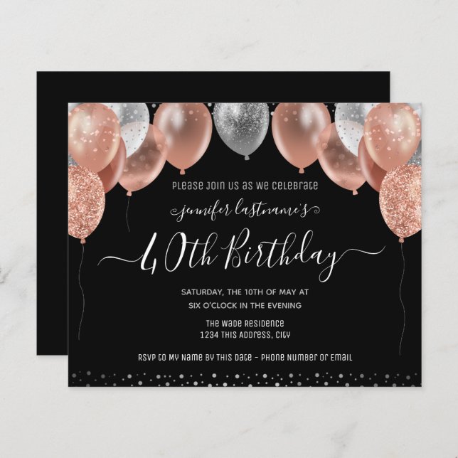 Festa de aniversário de 40 anos dos Balões Luminos (Frente/Verso)