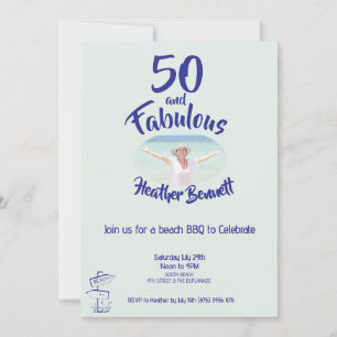Festa de Aniversário de 50 Anos Divertida na Praia