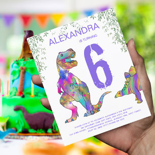 Festa de Aniversário de 6 anos das Meninas Dinossa