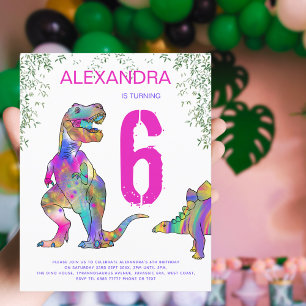Festa de Aniversário de 6 anos das Meninas Dinossa
