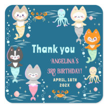 Festa de aniversário de adesivos redondos clássico