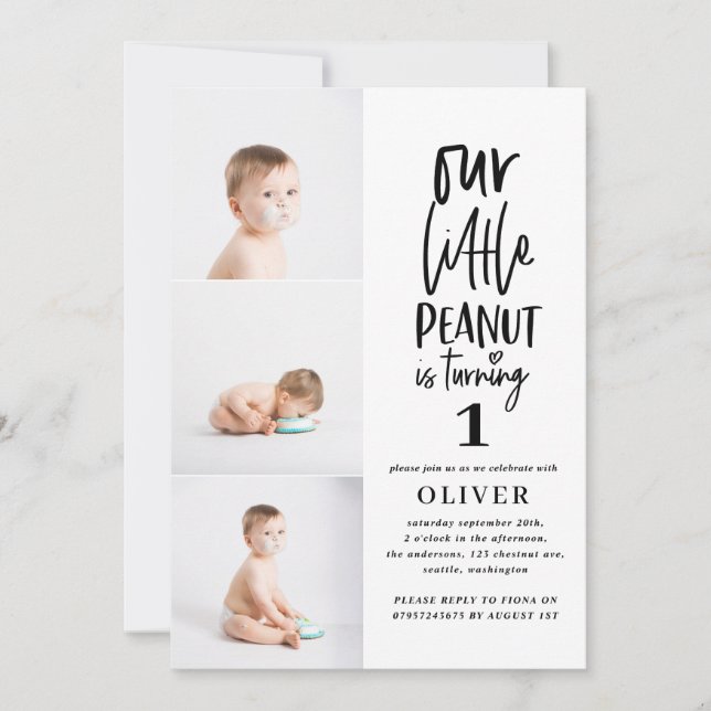 Festa de aniversário de amendoim de elefante de aq (Frente)