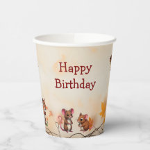 Festa de aniversário de Animais Florestais Encanta