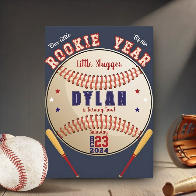 Festa de aniversário de beisebol | Convite de aniv (Criador carregado)