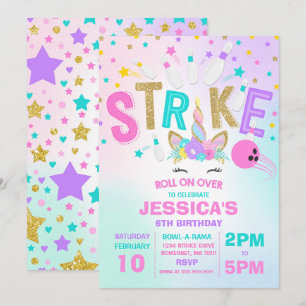 Festa de aniversário de Boliche de Convite da Bol