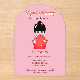 Festa de aniversário de boneca japonesa