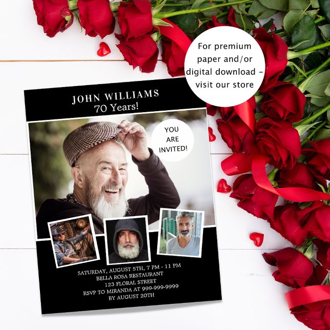 Festa de aniversário de convite de orçamento de fo (Criador carregado)