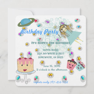 Festa de aniversário de Convite para Dias Mágicos