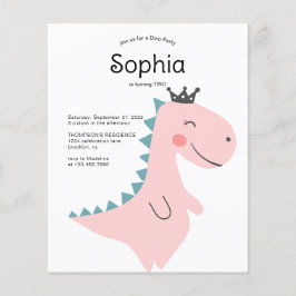 FESTA DE ANIVERSÁRIO de Dinossauro Mínima Rosa do 