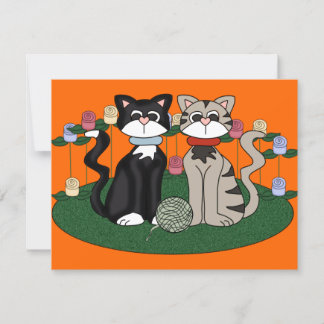 Festa de aniversário de dois gatos