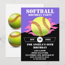 Festa de aniversário de Fogo Rosa de Softball