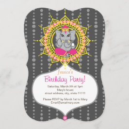 Festa de aniversário de Ganesh 5" x 7" cartão do