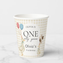 Festa de aniversário de ganso de um Bobo bonito