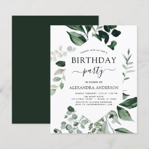 Festa de aniversário de Orçamento Verde Botânic