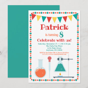 Festa de aniversário de Química de Convite Cient