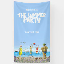 Festa de Aniversário de Verão na Praia
