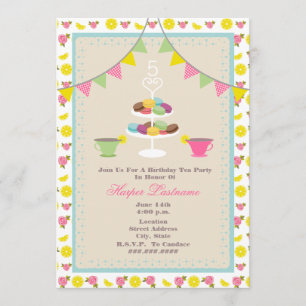 Festa de Aniversário do Chá + Convite para Macar