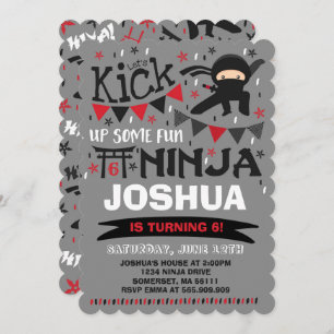 Festa de aniversário do karaté do convite do
