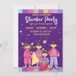 Festa de aniversário do Slumber com Convite de Ami