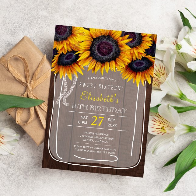 Festa de aniversário elegante floral russa dezesse (Criador carregado)