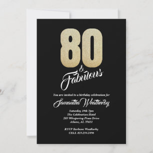 Festa de aniversário fabuloso de 80 anos