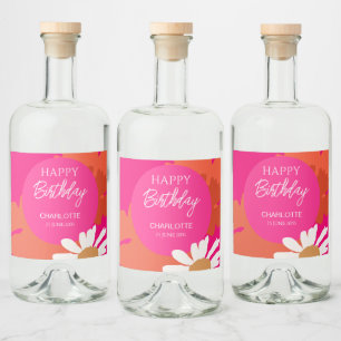 Festa de aniversário Floral Rosa Quente e Margarid