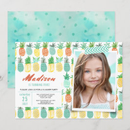 Festa de Aniversário | Fruta Abacaxi | Convites