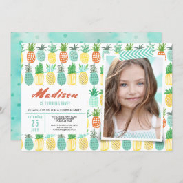 Festa de aniversário | Fruta de abacaxi | Convites
