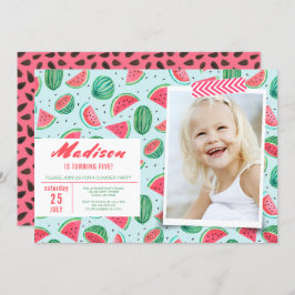 Festa de aniversário | Fruta de melancia | Convite