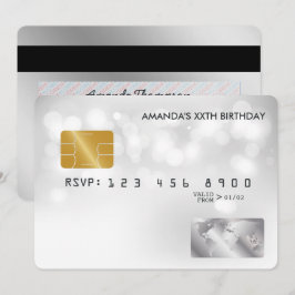 Festa de aniversário legal do cartão de crédito