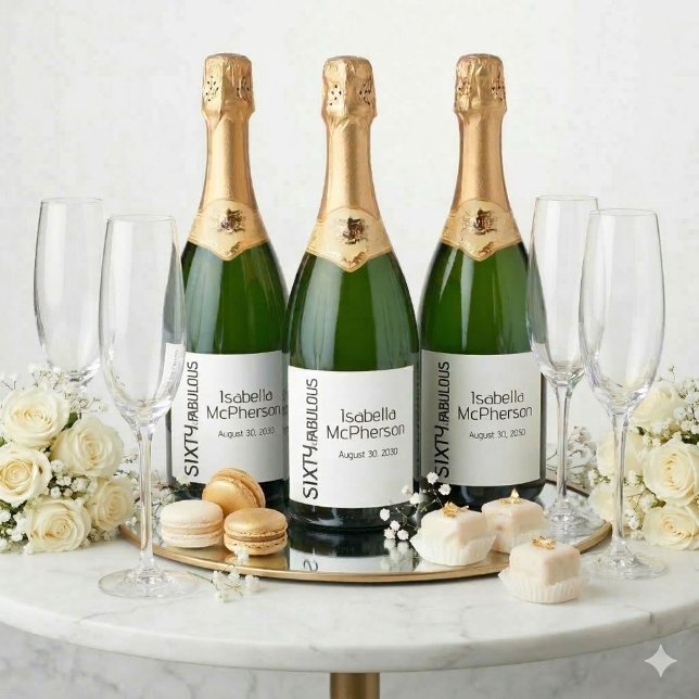 Festa de Aniversário Moderna dos Sessenta e Fabulo (Criador carregado)