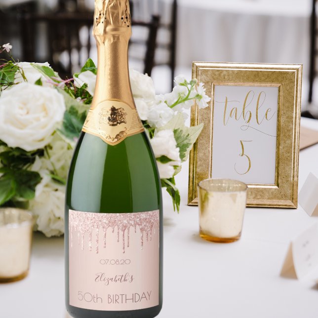 Festa de aniversário-noturna-rosa de-ouro-relva (Criador carregado)