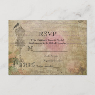 Festa de Aniversário Vintage Paris Chic RSVP Casam