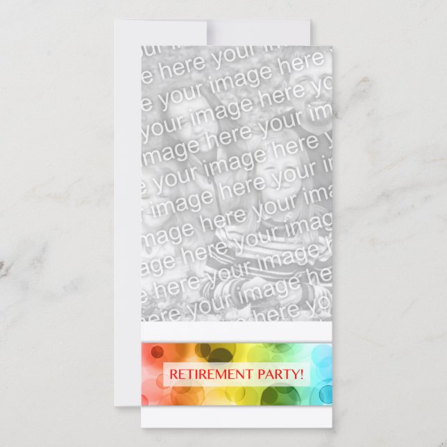 festa de aposentadoria (arco-íris) (Frente)