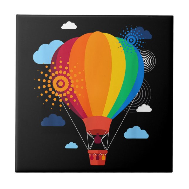 Festa de Balões de Ar Quente de Camisa-T Camisa Ar (Frente)