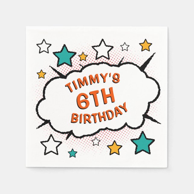 FESTA DE BD! Guardanapos da American MoJo (Frente)