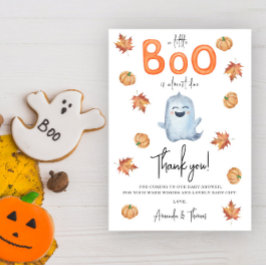 Festa de bebê agradecimento fantasma fofo de Hallo