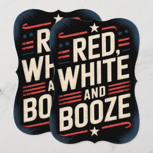 Festa de Bebidas do 4 de Julho Vermelho Branco e