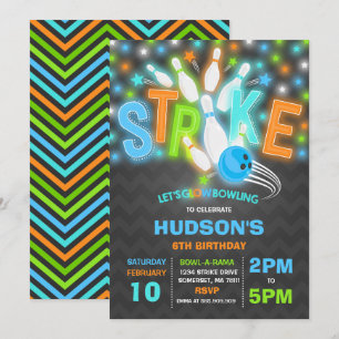 Festa de Boliches Neon Glow, Convite para Boliches