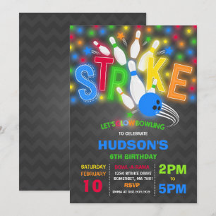 Festa de Boliches Neon Glow, Convite para Boliches