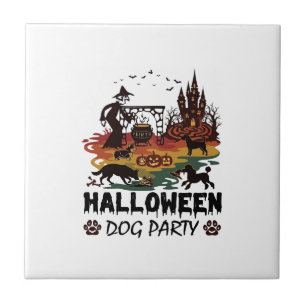Festa de Cães de Halloween Bruxas Cães Abóboras Ca