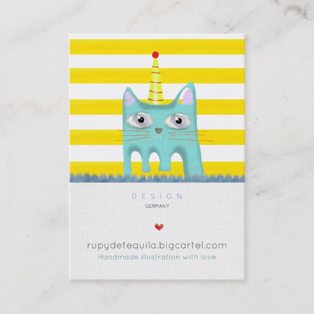 Festa de cartões de aniversário felizes para gatos (Frente)