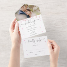 Festa de Casamento com Foto e Monograma em Script 